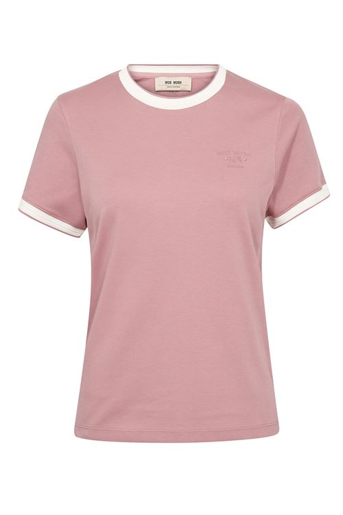 MOS MOSH T-SHIRT, MMMOLINA O-SS TEE, DUSTY ROSE